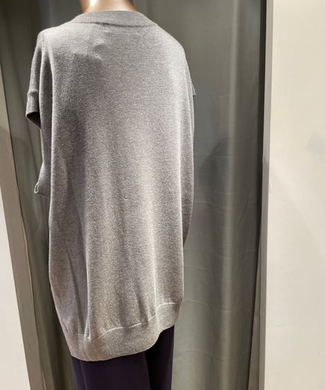 FLORENT / 2211F07003 / SILK CASHMERE CREWNECK KNIT VEST