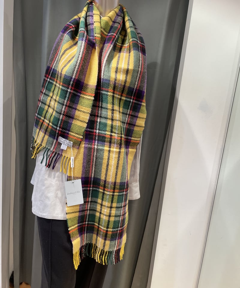 Joshua Ellis/VC51807/Tweed /ピュア100％カシミヤストール