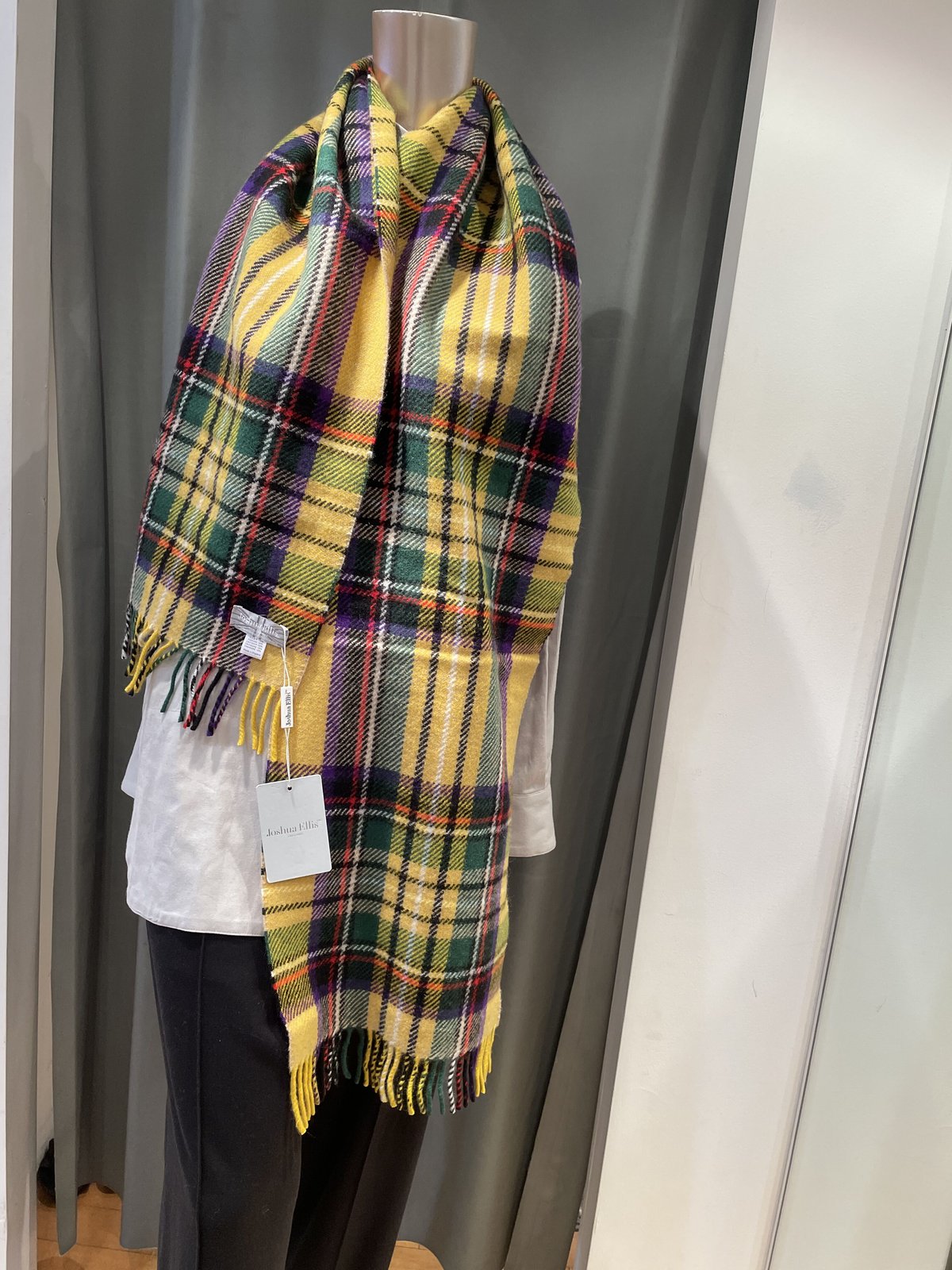 Joshua Ellis/VC51807/Tweed /ピュア100％カシミヤストール