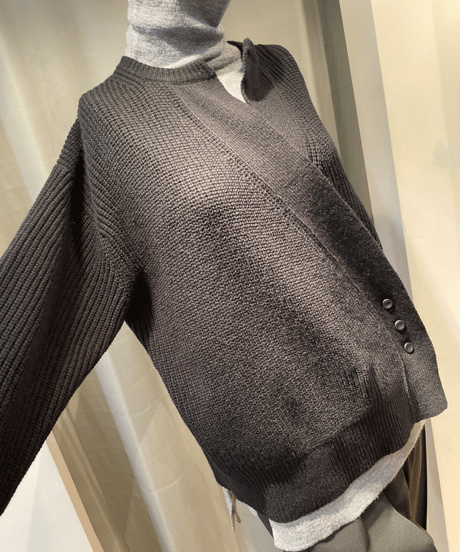 FLORENT / 2308F07002 / RIB KNIT CARDIGAN