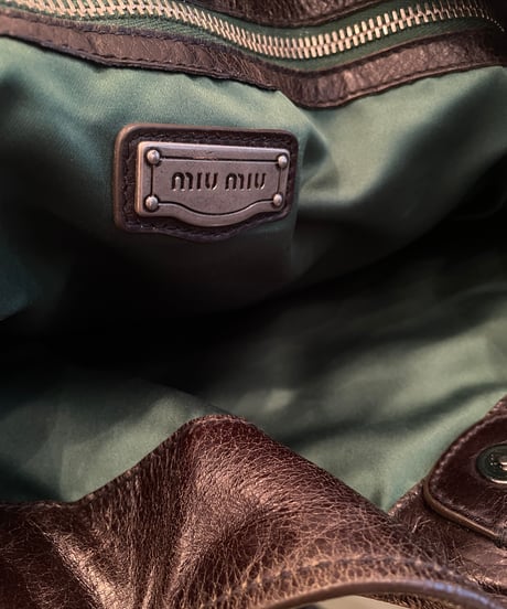 MIU MIU / ワンハンドル 2wayバッグ　（リユースバック）