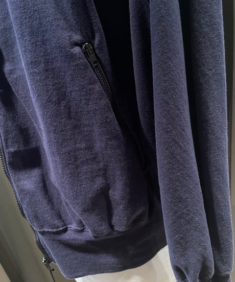 Scye / Tight Tension Cotton Jersey Zip Up Top /
