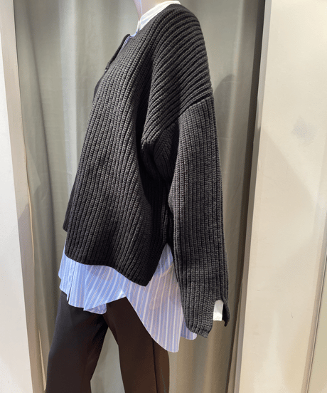 FLORENT /2305F07011 / RIB KNIT CARDIGAN