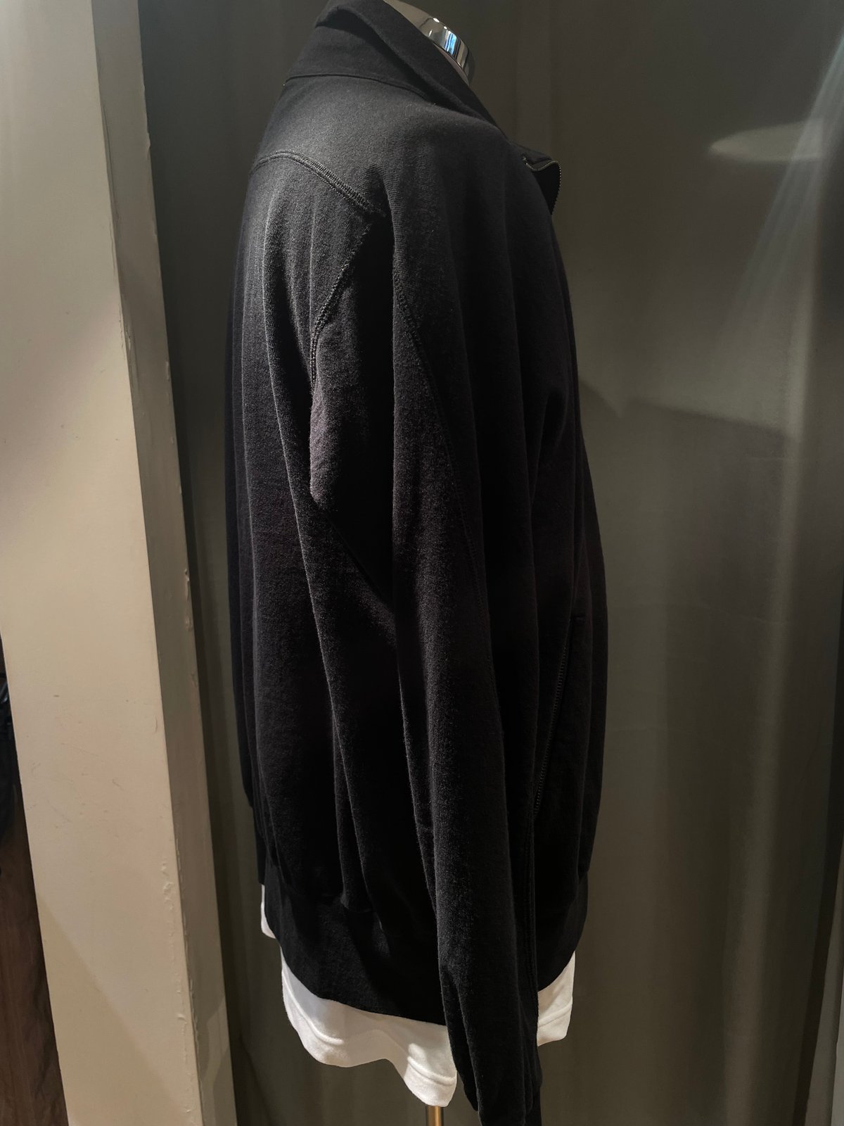 Scye / Tight Tension Cotton Jersey Zip Up Top /
