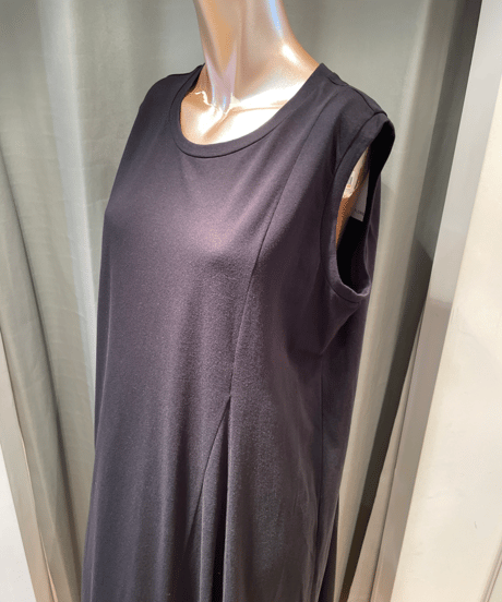 FLORENT / 2402F06017/ コットンスリーブレスドレス