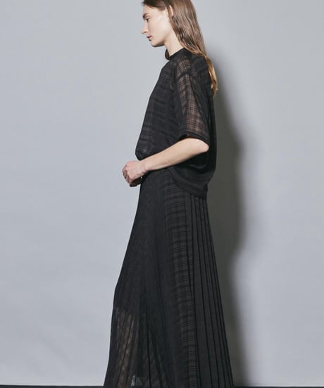FLORENT/2405F03001 / チェックシアープリーツスカート