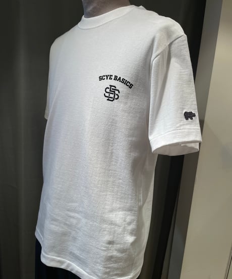 SCYE BASICS /5725-21701/コットンジャージーモノグラムロゴT-シャツ(unisex)