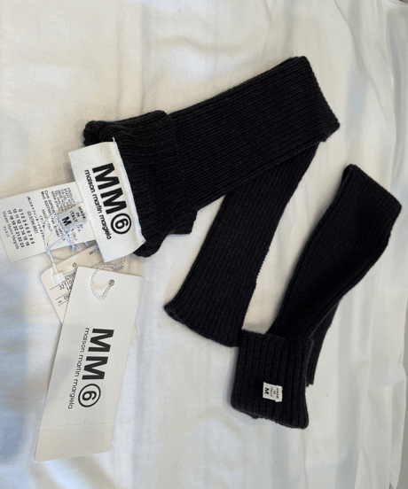MM⑥ Maison Martin Margiela / 32TI012 / rib  Knit  arm warmer (Dead stock)