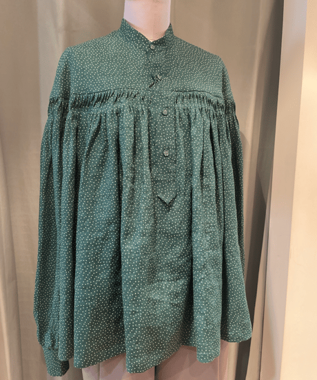 SCYE 2024 S/S / 1224-31003 / Printed Linen Tuck Blouse