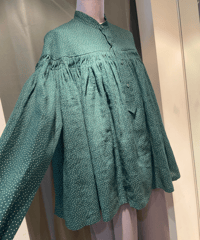 SCYE 2024 S/S / 1224-31003 / Printed Linen Tuck Blouse