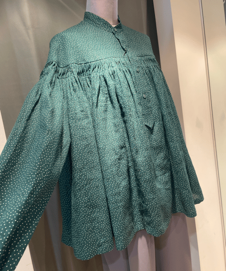 SCYE 2024 S/S / 1224-31003 / Printed Linen Tuck Blouse