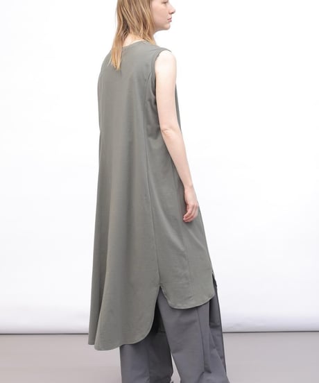 FLORENT / 2402F06017/ コットンスリーブレスドレス