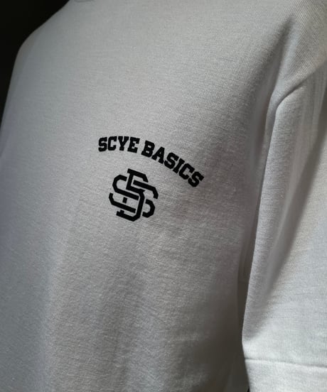 SCYE BASICS /5725-21701/コットンジャージーモノグラムロゴT-シャツ(unisex)