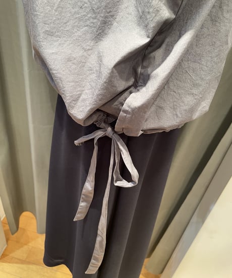 FLORENT / 2202F01009 / SIDE STRING COTTON BLOUSE
