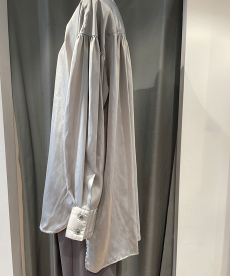 FLORENT /2024 SPRING /  2311F01003/ ノーカラーシャンブレーブラウス
