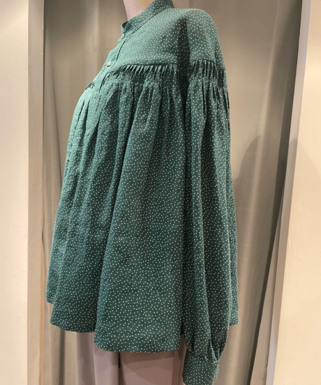 SCYE 2024 S/S / 1224-31003 / Printed Linen Tuck Blouse