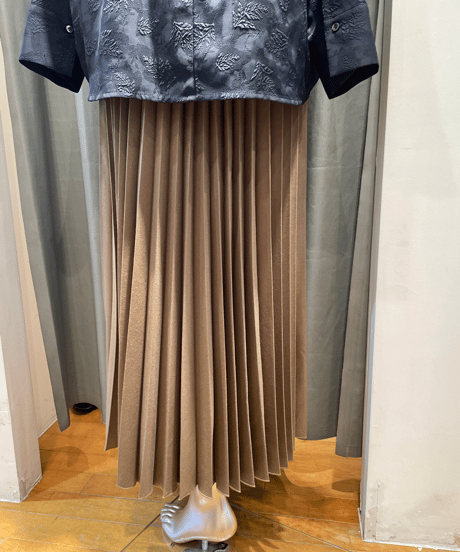 FLORENT /2305F03001 /PLEATED LONG SKIRT
