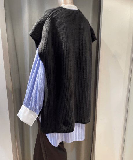 FLORENT / 2305F07010 /RIB KNIT GILET
