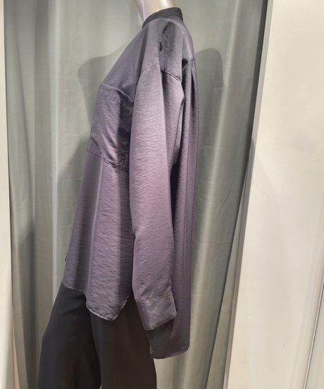 FLORENT / 2211F01010 / SHEER BAND COLLAR BLOUSE