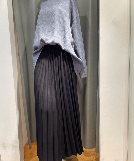 FLORENT /2305F03001 /PLEATED LONG SKIRT