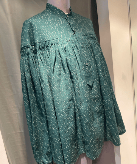 SCYE 2024 S/S / 1224-31003 / Printed Linen Tuck Blouse