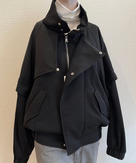 08sircus / S25AW-OT07/ Light twill padded detachable short blouson