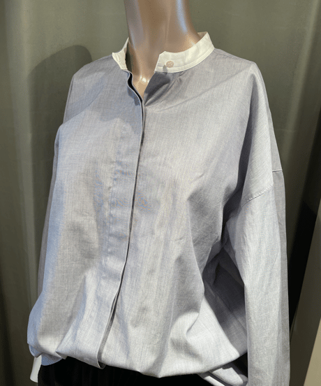 FLORENT / "2023 fall" / 2305F06007 / CLERIC BAND COLLER SHIRT