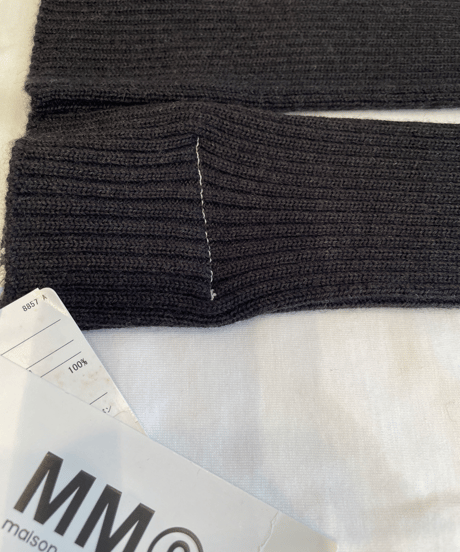 MM⑥ Maison Martin Margiela / 32TI012 / rib  Knit  arm warmer (Dead stock)