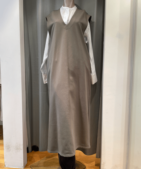 FLORENT / 2211F06007 / V NECK LONG DRESS
