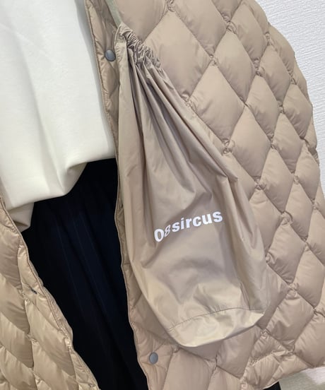08sircus × TAION  / down stole / S25AW-AC01/ Beige color