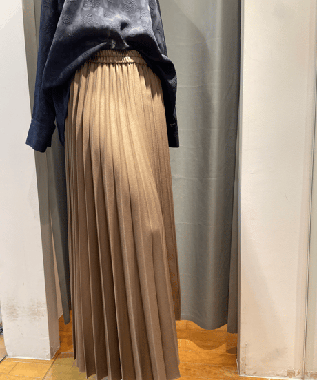 FLORENT /2305F03001 /PLEATED LONG SKIRT