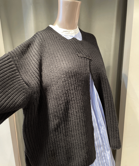 FLORENT /2305F07011 / RIB KNIT CARDIGAN