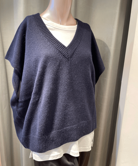 FLORENT / 2305F07008 / VNECK KNIT VEST
