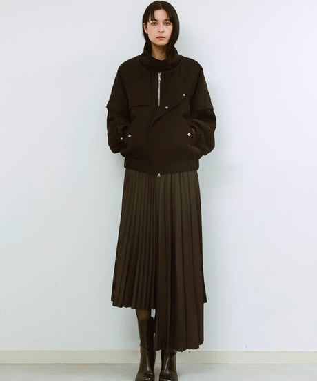 08sircus / S25AW-OT07/ Light twill padded detachable short blouson