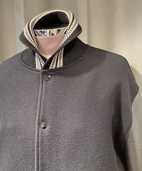 Scye  /   5122-63531  /   Super 140 Wool Melton Varsity Jacket