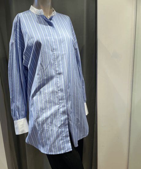 FLORENT / "2023 fall" / 2305F06007 / CLERIC BAND COLLER SHIRT