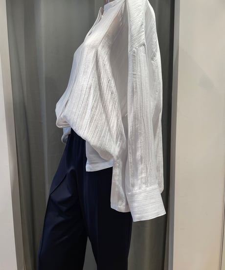 FLORENT / " 2023 fall "    230501002 / SHEER WASHER BLOUSE