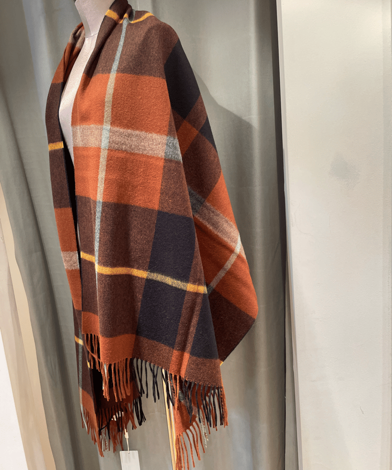 Joshua Ellis / TARTAN/ CPG60361ピュアカシミヤ大判ストール |
