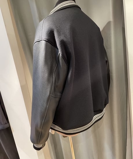Scye  /   5122-63531  /   Super 140 Wool Melton Varsity Jacket