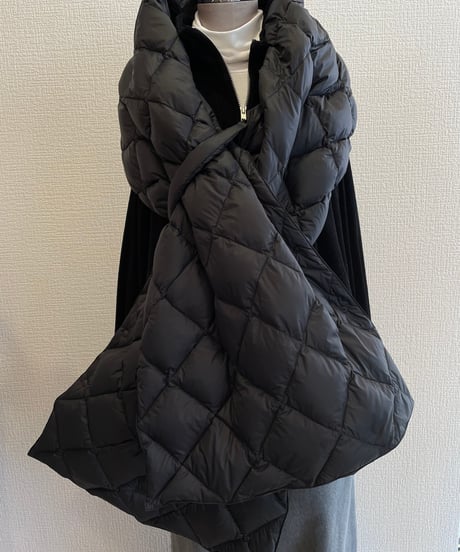 08sircus × TAION  / down stole / S25AW-AC01/ Black color