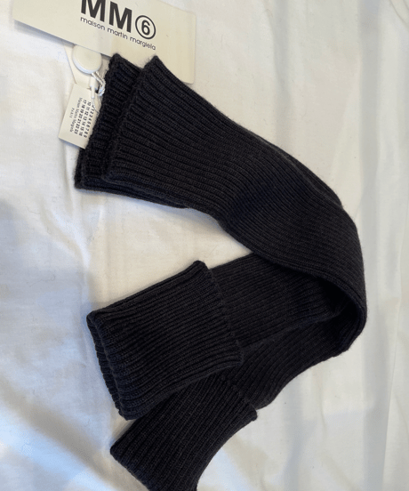 MM⑥ Maison Martin Margiela / 32TI012 / rib  Knit  arm warmer (Dead stock)
