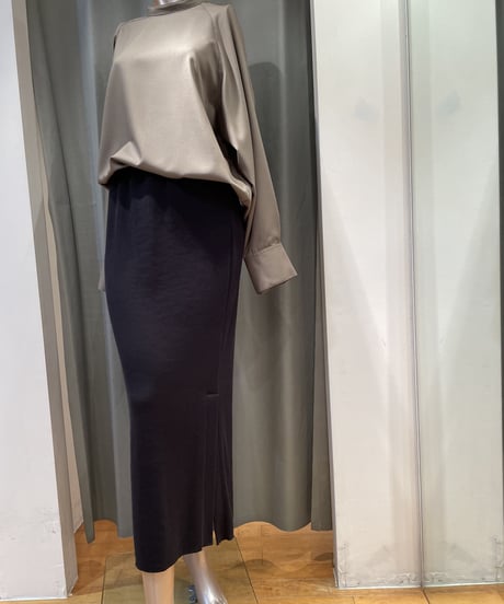 FLORENT / 2205F06013 / SOFT COTTON RIB SKIRT