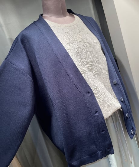FLORENT / 2211F07013 /　POLYESTER KNIT CARDIGAN