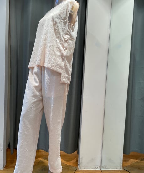 08sircus / S23SS-P09 /  jacquard slit easy pants