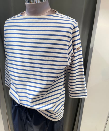 SCYE BASICS /5725-21706/コットンストライプバスクシャツ(unisex)