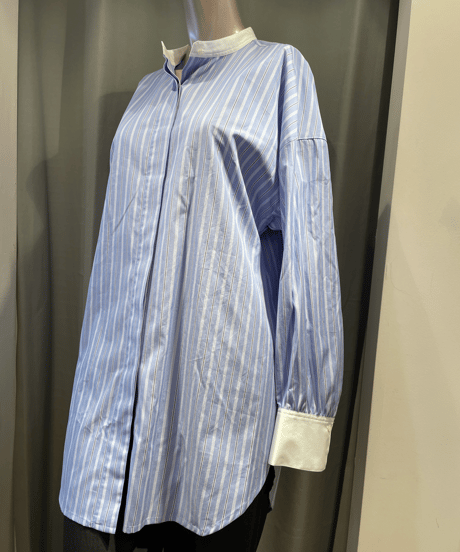 FLORENT / "2023 fall" / 2305F06007 / CLERIC BAND COLLER SHIRT