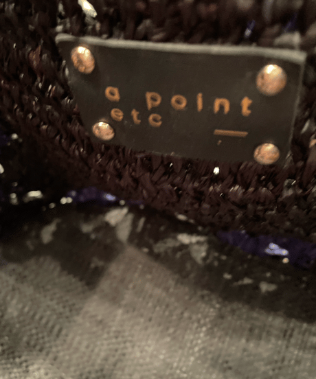 a point etc / CAISSE  HORIZON PM  / ラフィアトートバック