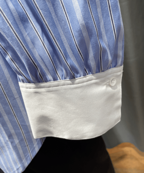 FLORENT / "2023 fall" / 2305F06007 / CLERIC BAND COLLER SHIRT