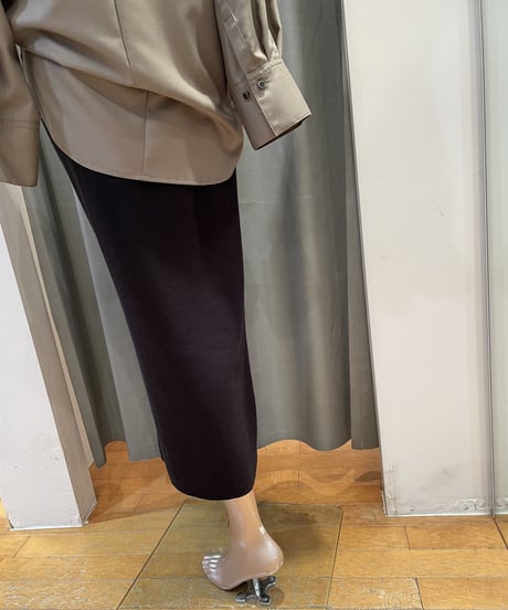 FLORENT / 2205F06013 / SOFT COTTON RIB SKIRT