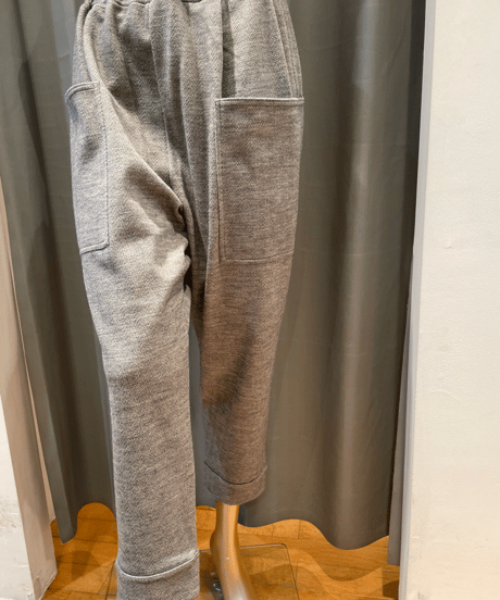 FLORENT / 2308F06007 /HERRINGBONE JERSEY TAPERED PANTS